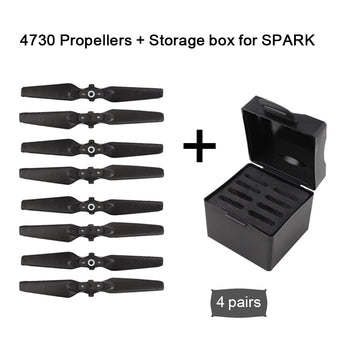 Sunnylife DJI Spark Drone Accessories 4730 Foldable Compound Propeller Quick-release Blades Props + Storage Box Protection Cas