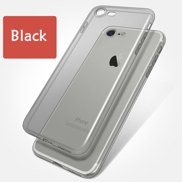 Esamday Clear Silicon Ultra Thin Soft TPU Case For 7 7Plus 8 8Plus X Transparent Phone Case For iPhone 5 5s SE 6 6s 6Plus 6sPlus