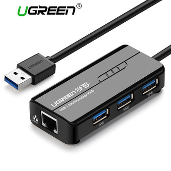 Ugreen USB Ethernet USB 3.0 2.0 to RJ45 HUB for Xiaomi Mi Box 3 Android TV Set-top Box Ethernet Adapter Network Card USB Lan