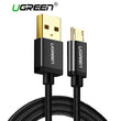 Ugreen Nylon Micro USB Cable 2A Fast USB Charging Data Cable for Samsung Huawei LG Tablet Android Mobile Phone USB Charger Cable